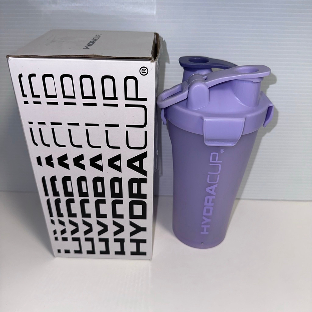 HYDRACUP Water Bottle Shaker One Size Purple NEW in Box Unisex Sports Equipment - Picture 4 of 8